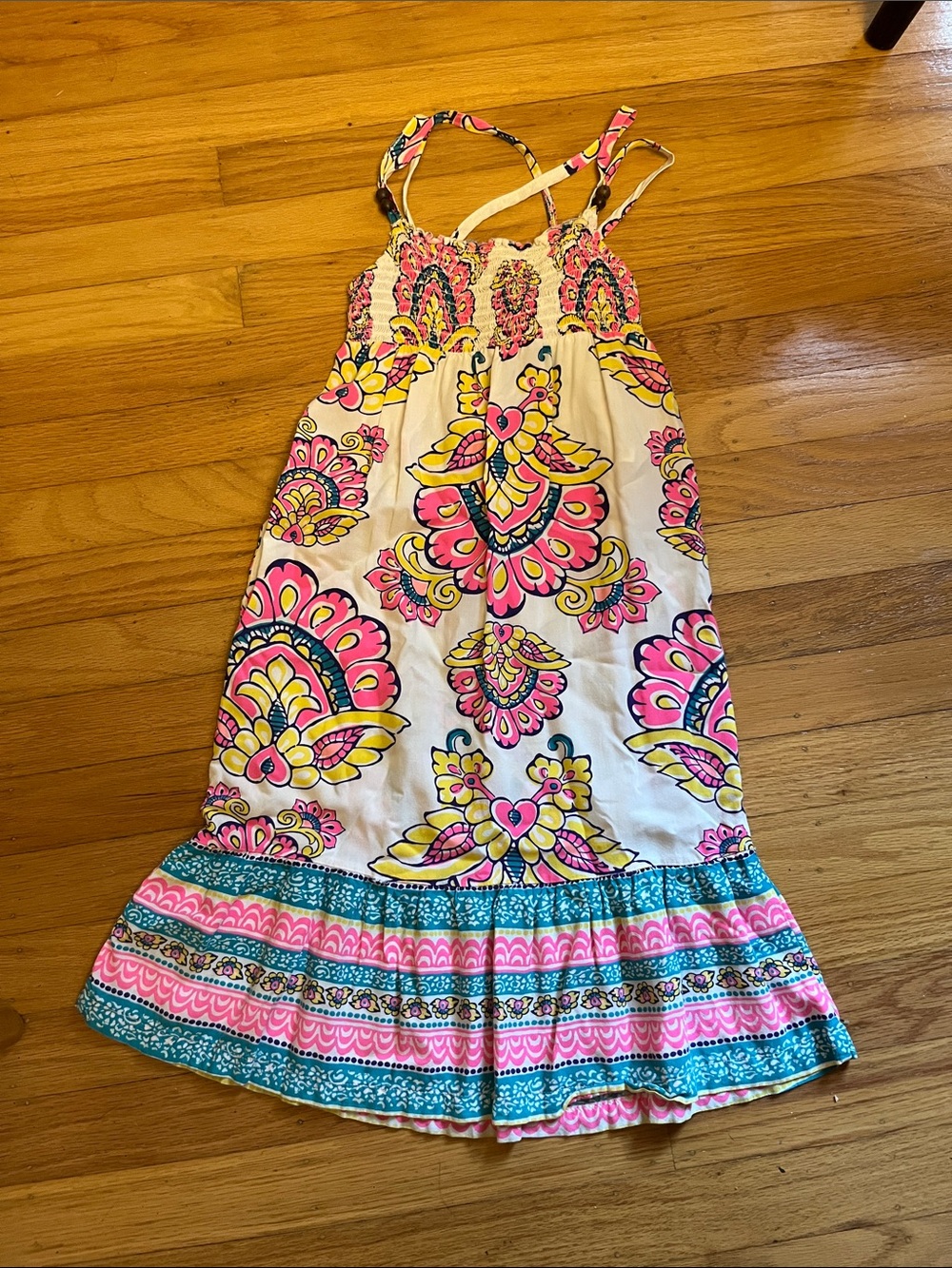 Carter's Pink, Yellow & Teal Floral Sundress